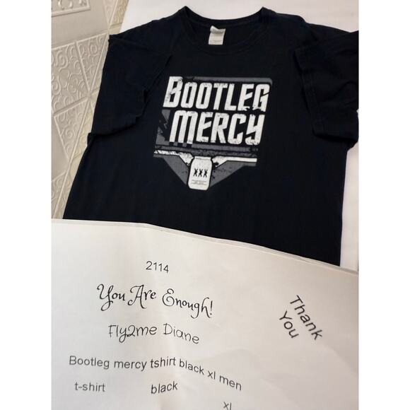 Bootleg Mercy Band t-shirt Black size XL Made in Haiti XXX est 2013 men's - Picture 5 of 5